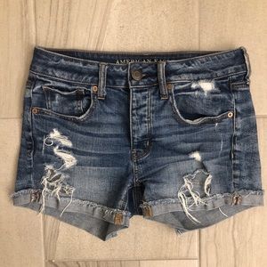 American Eagle Tomgirl Denim Shorts Size 2 Small